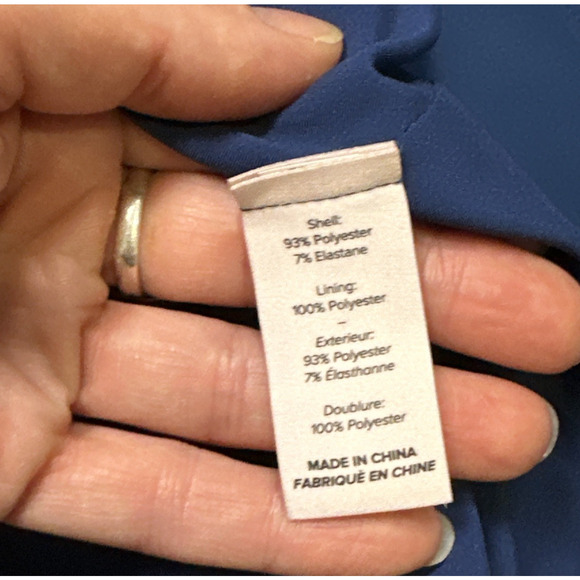 NEW Cinq à Sept Women's Hunter Dress Long Sleeve Tie Side Shirtdress night sky 6 - Picture 11 of 12